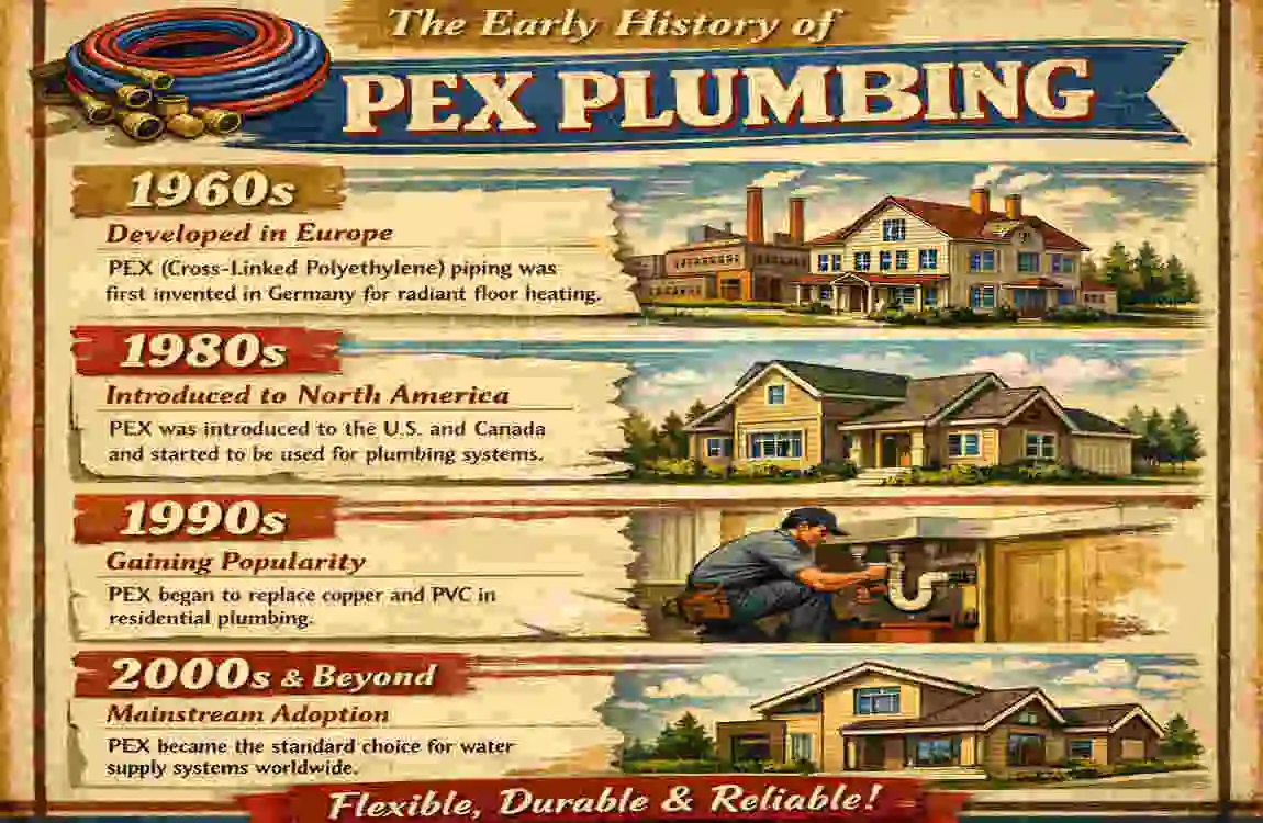 what year did pex home plumbing start