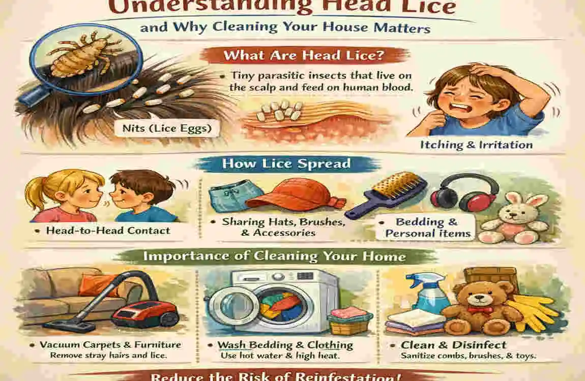 how to clean house for lice