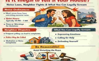 is it illegal to yell in your house