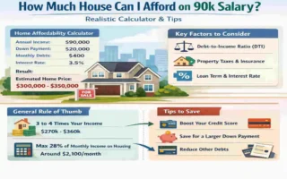how much house can i afford 90k