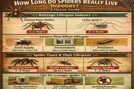 how long do spiders live in your house