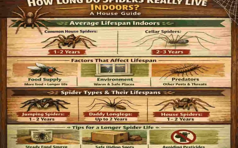 how long do spiders live in your house