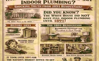 when did the white house get indoor plumbing