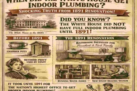 when did the white house get indoor plumbing