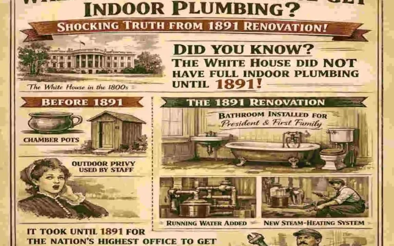 when did the white house get indoor plumbing