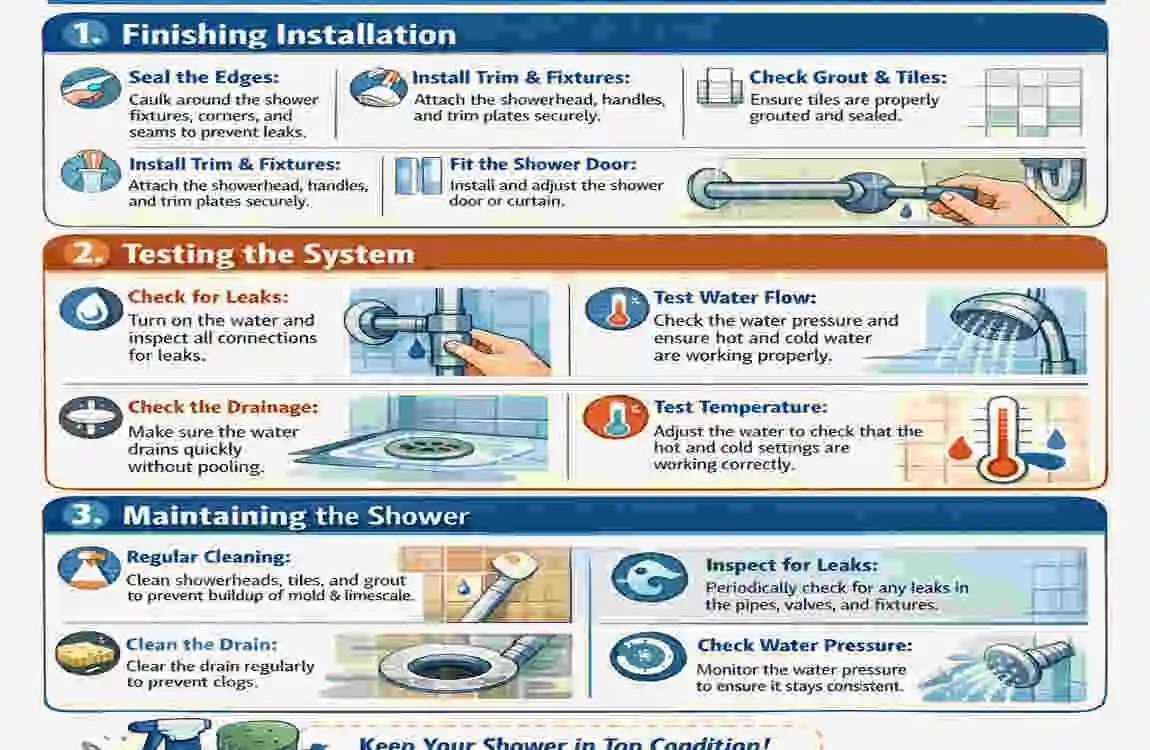 how to install house plumbing for shower