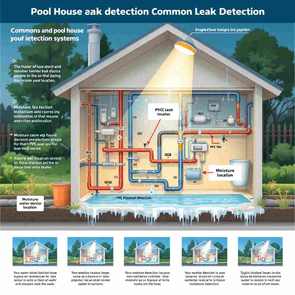 how to find leak in pool house plumbing