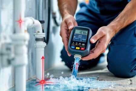 how to find leak in pool house plumbing