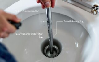 how to use a house plumbing snake toilet