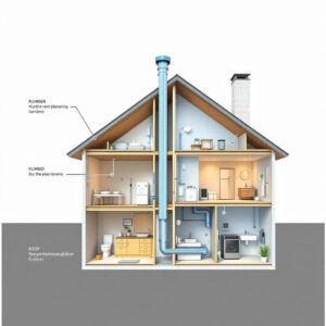 where should a house plumbing vent be located