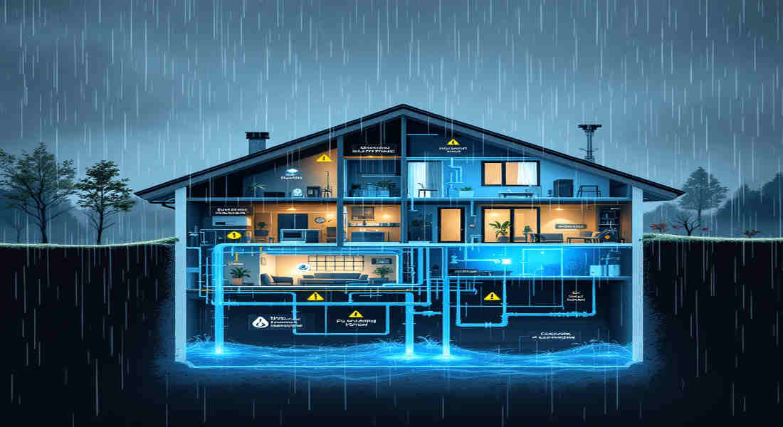 can heavy rain cause home plumbing issues
