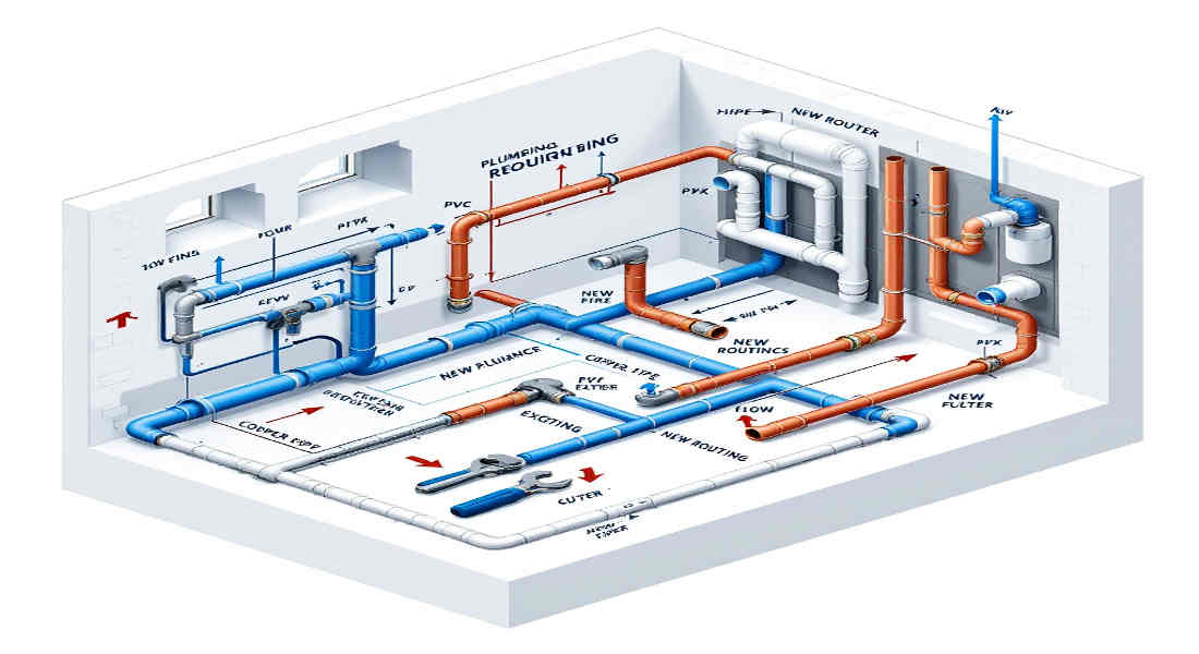 how to reroute plumbing