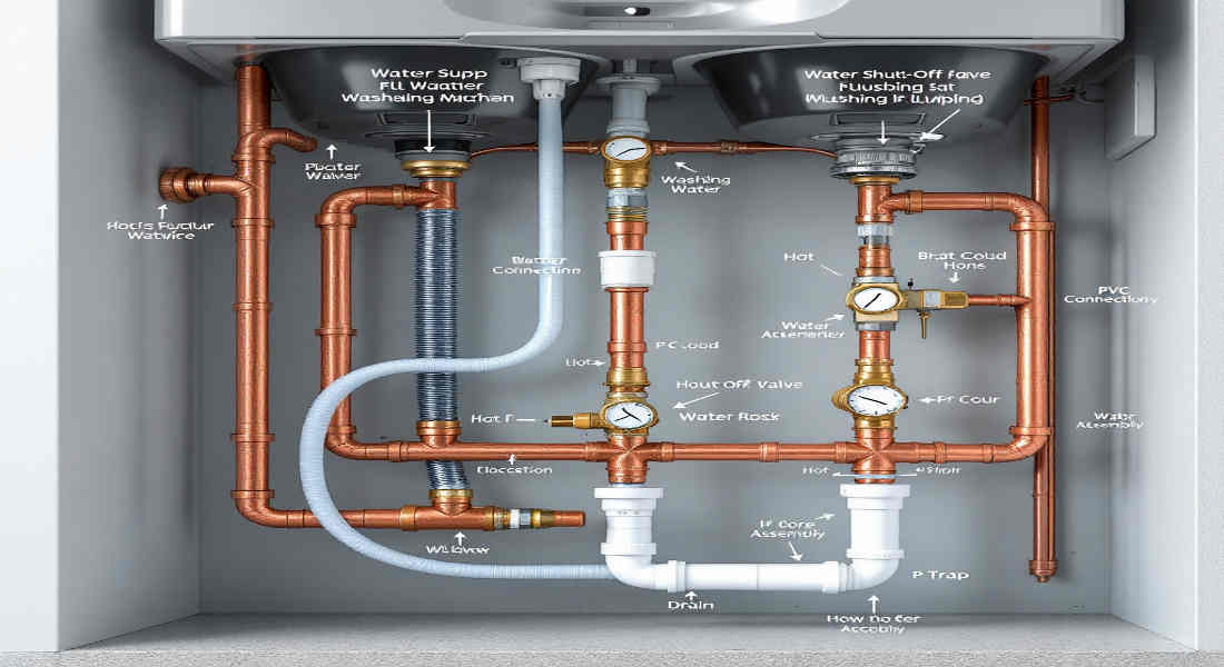 how much does it cost to install plumbing for a home washing machine