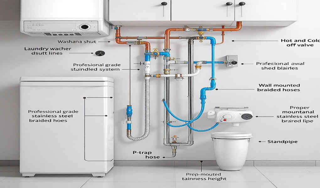 how much does it cost to install plumbing for a home washing machine