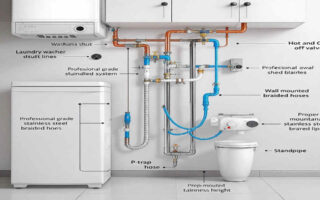 how much does it cost to install plumbing for a home washing machine