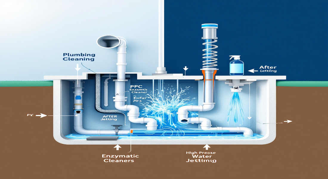 how to clean out house plumbing pipes