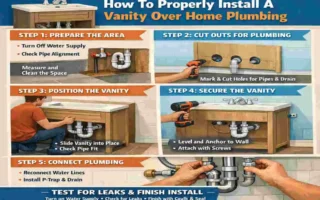 how to install vanity over home plumbing