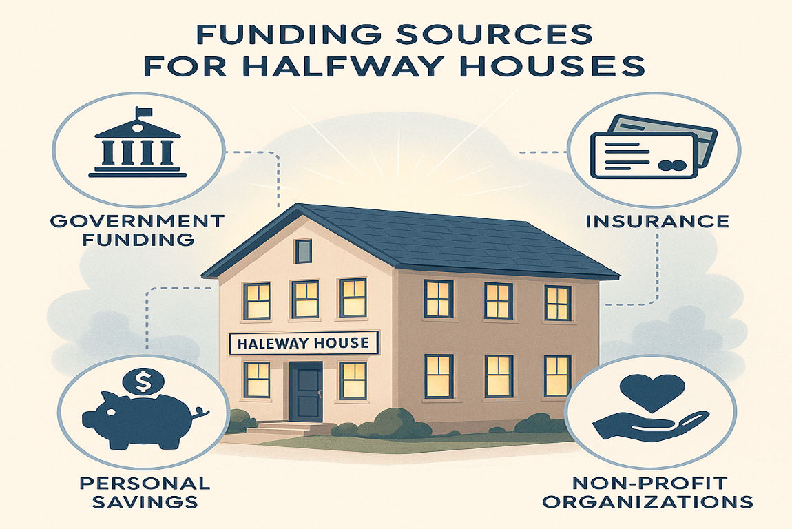 who pays for a halfway house
