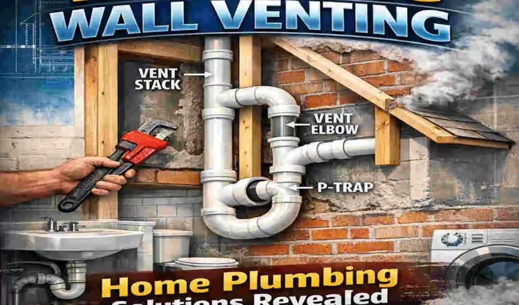 can you vent home plumbing through a wall