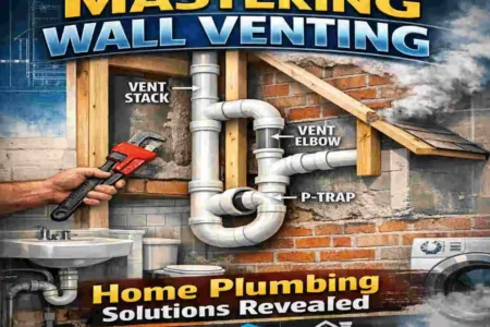 can you vent home plumbing through a wall
