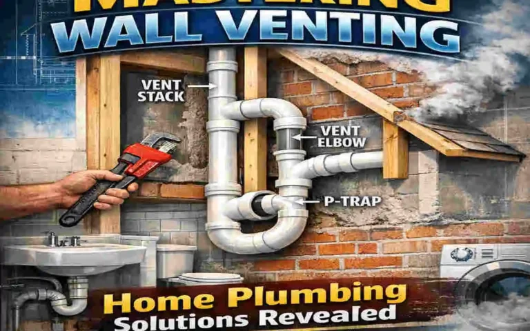 can you vent home plumbing through a wall