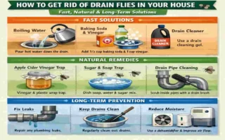 how to get rid of drain flies in my house
