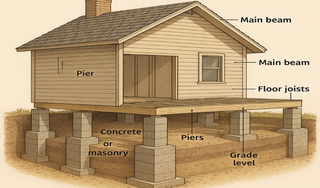 what is pier foundation on a house