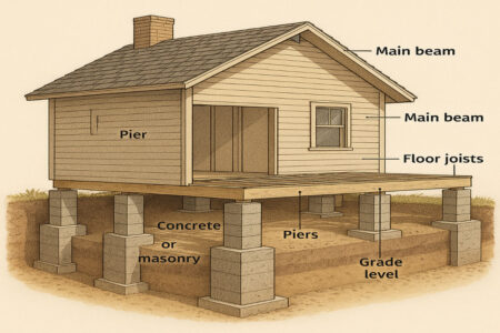 what is pier foundation on a house