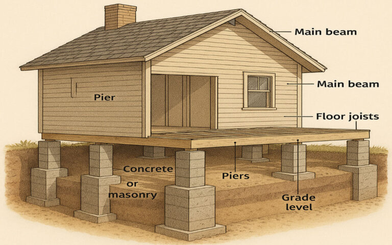 what is pier foundation on a house