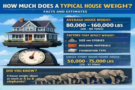 how much does a house weigh