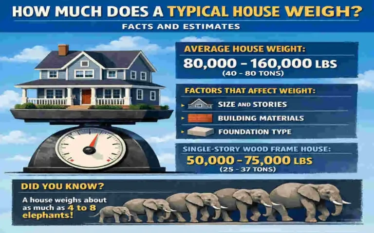 how much does a house weigh