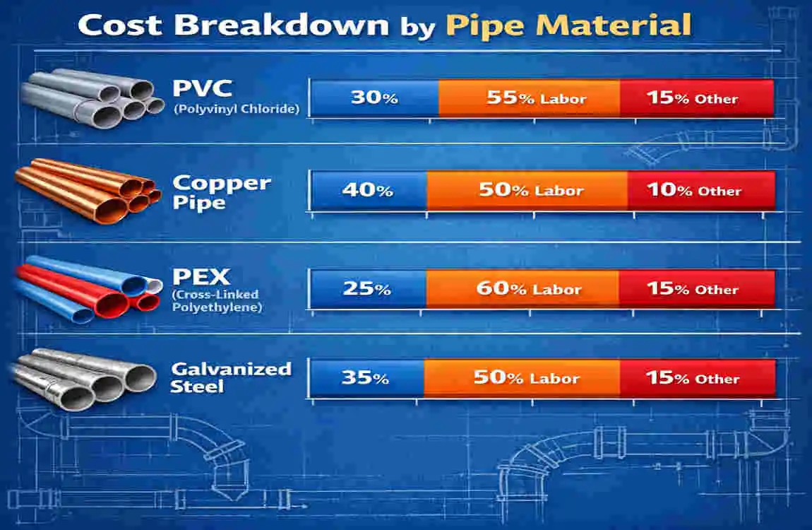 how much to replace plumbing in a house