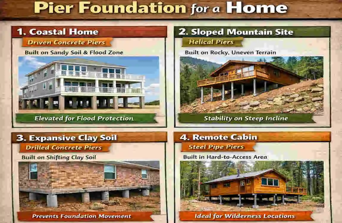 what is pier foundation on a house