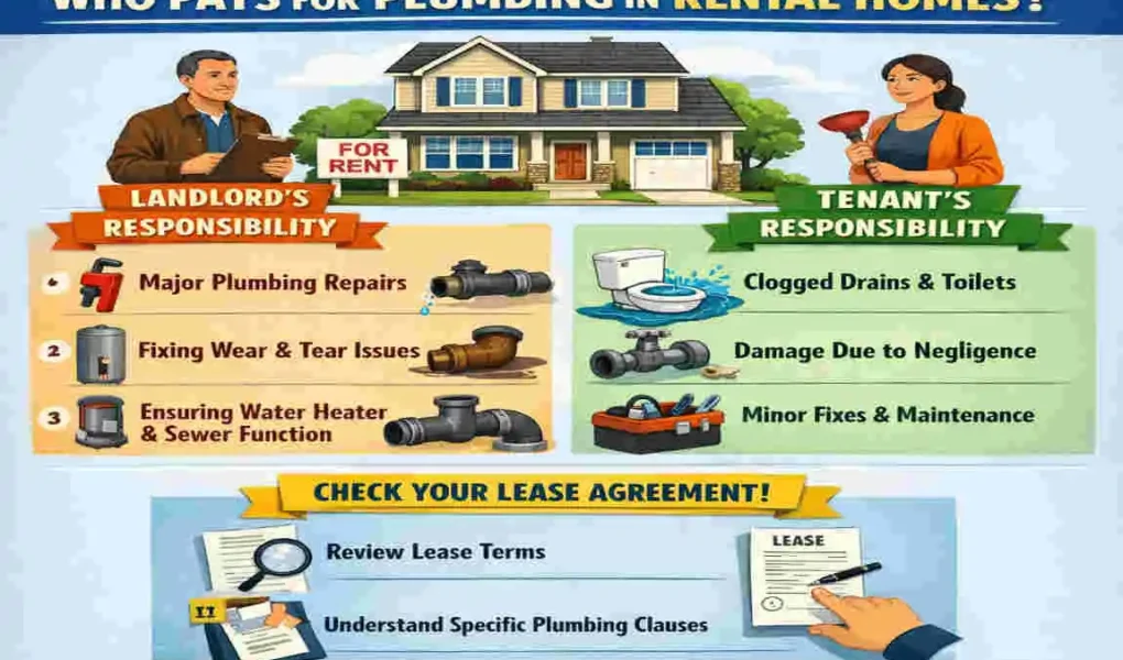 who pays for house plumbing when renting