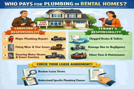 who pays for house plumbing when renting