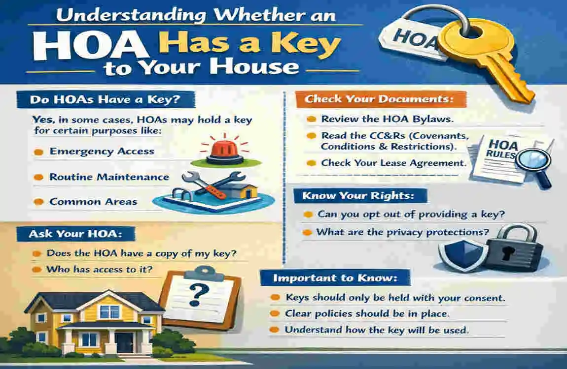 does the hoa have a key to your house
