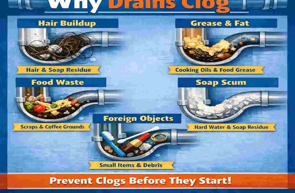 How to clean out drain pipes in house?