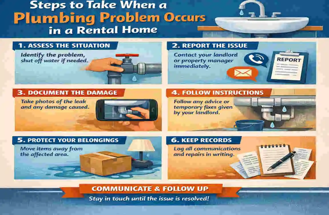 who pays for house plumbing when renting