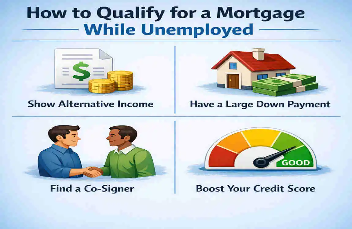 does unemployment count as income when buying a house