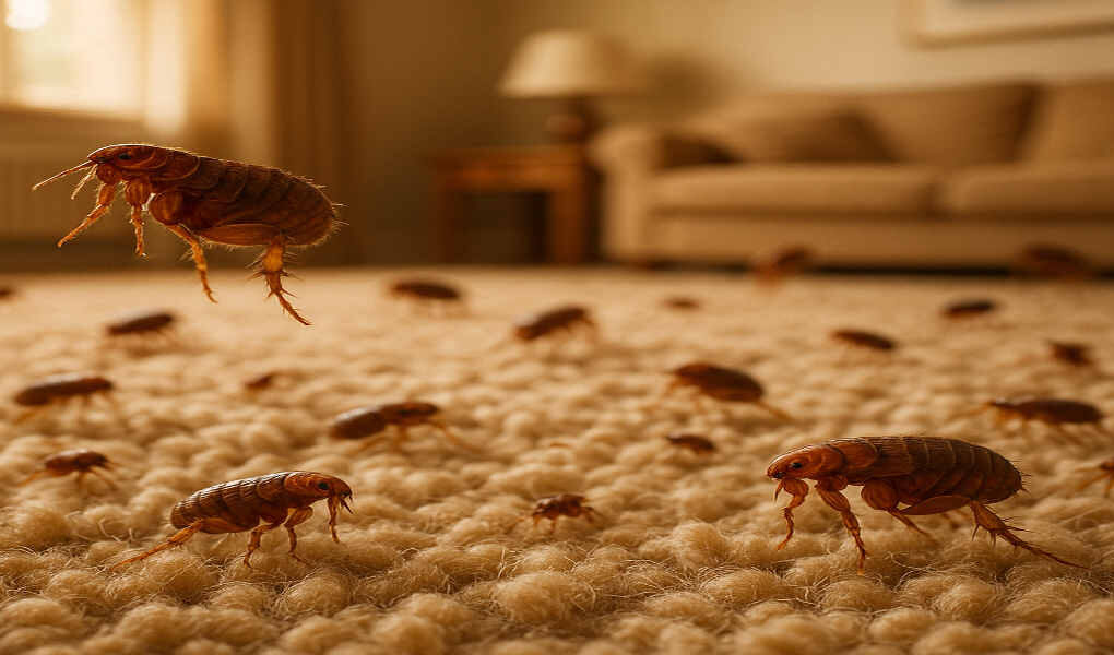 how can fleas get into your house