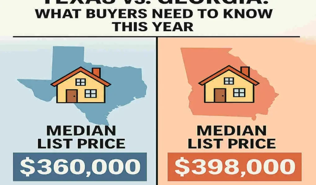 Comparing Home Prices in Texas vs. Georgia: What Buyers Need to Know This Year