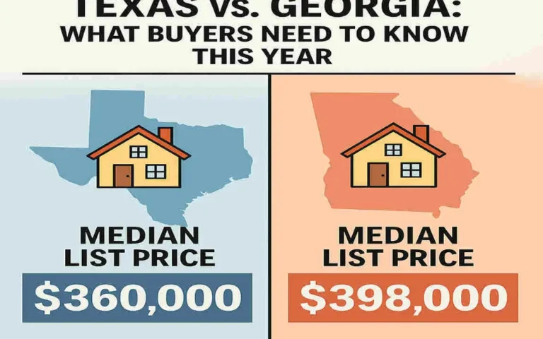 Comparing Home Prices in Texas vs. Georgia: What Buyers Need to Know This Year