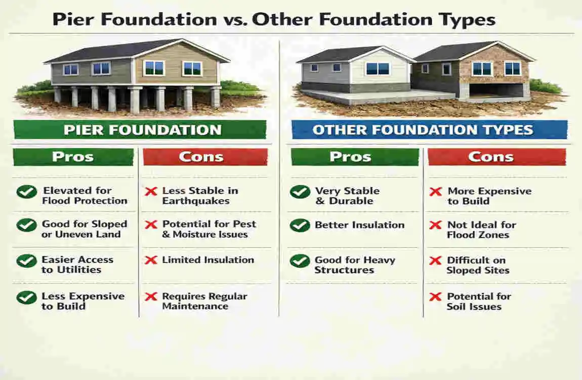 what is pier foundation on a house