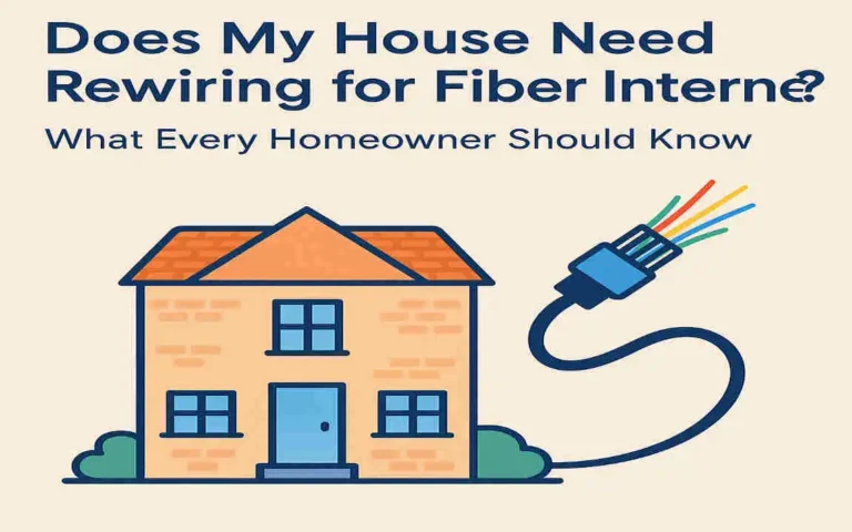 Does My House Need Rewiring for Fiber Internet? What Every Homeowner Should Know