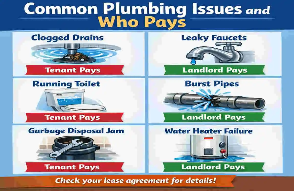 who pays for house plumbing when renting