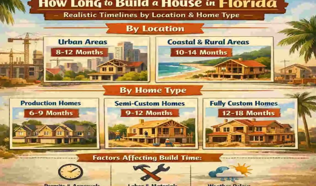 how long to build a house in florida