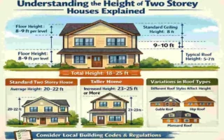 how high is a two storey house