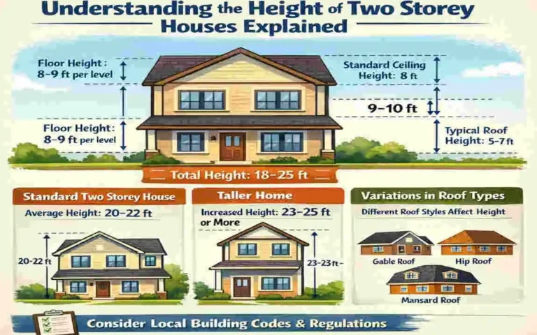 how high is a two storey house