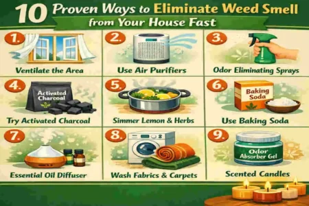 how to get rid of weed smell in house