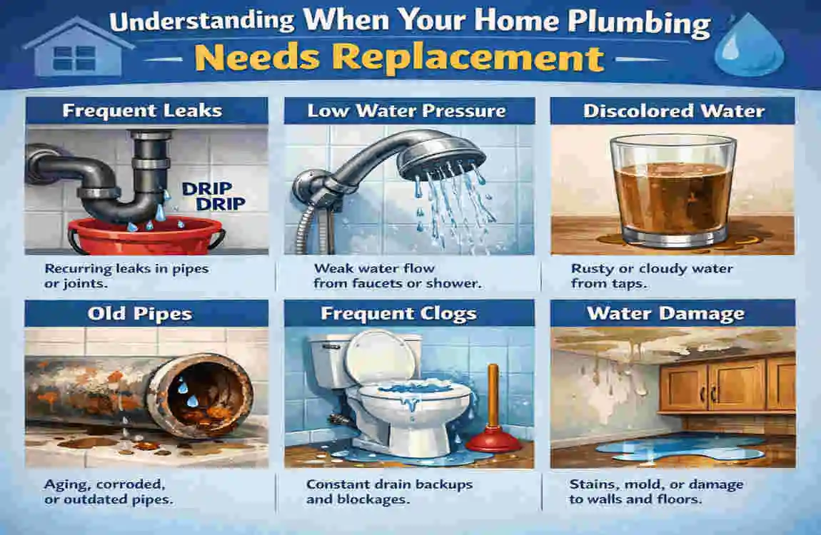 how much to replace plumbing in a house